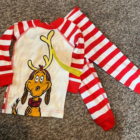 Hanna Andersson Other - NWT Hanna Andersson Kids Dr. Seuss Grinch Long John Pajama Red Set 2T